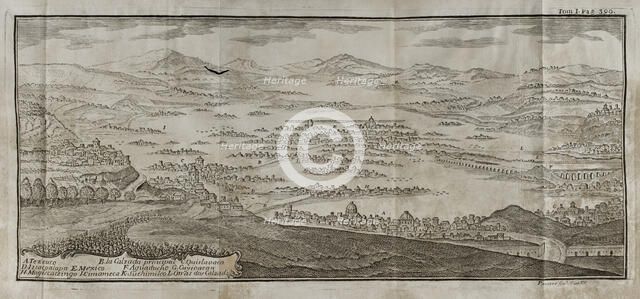 Representation of the city of Mexico (Mexico-Tenochtitlan), 1771. Creator: Domingo Pauner.