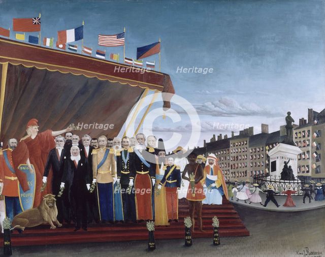 Representatives of Foreign Powers coming to Salute the Republic as a Sign of Peace, 1907.