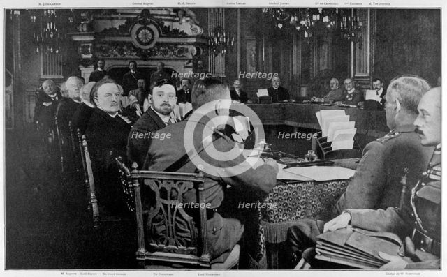 Representatives of the Allied governments, Paris, World War I, 27-29 March 1916. Artist: Unknown