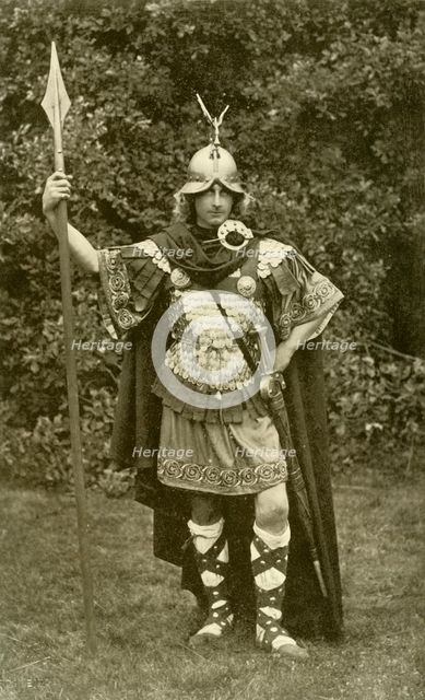 'Represents King Arthur Wearing  Costume of British Chieftain, Sixth Century AD.', 1924 Creator: Herbert Norris.