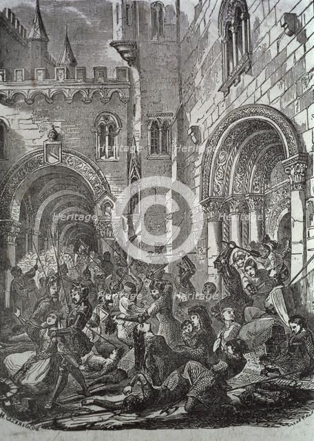 Reprisals of the Inquisition and killing of heretics in Barcelona, 1487.