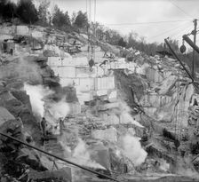 Republic Marble quarry, near Knoxville, Tenn., between 1900 and 1910. Creator: Unknown