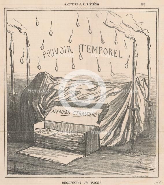 Requiescat in pace!, 19th century. Creator: Honore Daumier.