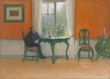 Required Reading, 1900. Creator: Carl Larsson