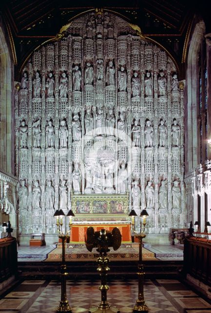 Reredos, All Souls College Chapel, Oxford, Oxfordshire, 1974. Creator: Tony Evans.
