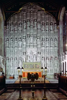 Reredos, All Souls College Chapel, Oxford, Oxfordshire, 1974. Creator: Tony Evans