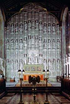 Reredos, All Souls College Chapel, Oxford, Oxfordshire, 1974. Creator: Tony Evans
