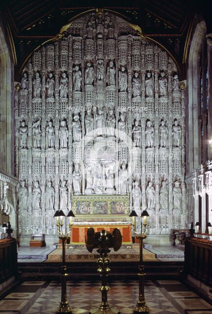 Reredos, All Souls College Chapel, Oxford, Oxfordshire, 1974. Artist: Tony Evans