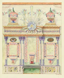 Reredos and Wall Paintings, 1937. Creator: Randolph F Miller