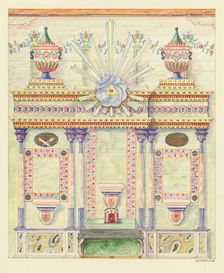 Reredos and Wall Paintings, 1937. Creator: Randolph F Miller