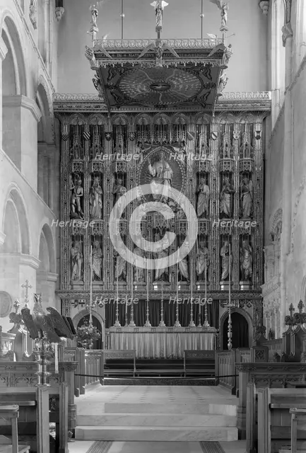 Reredos at Wymondham Abbey, Norfolk, 1961. Artist: Laurence Goldman