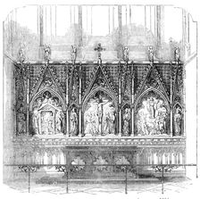 Reredos in the Restored Church of Bedminster, 1856. Creator: Unknown