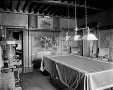 Res. of A. Buhl, Iroquois Avenue, billiard room,Detroit, Mich., between 1905 and 1915. Creator: Unknown