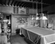 Res. of A. Buhl, Iroquois Avenue, billiard room,Detroit, Mich., between 1905 and 1915. Creator: Unknown