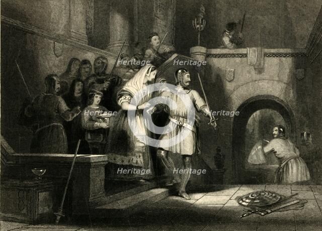 'Rescue of the Countess De Burgh, from Montgomery Castle', 1836.  Creators: Unknown, William Radclyffe.