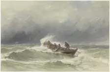 Rescue at sea, 1838-1892. Creator: Jacob Eduard van Heemskerck van Beest