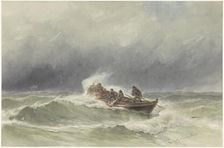 Rescue at sea, 1838-1892. Creator: Jacob Eduard van Heemskerck van Beest