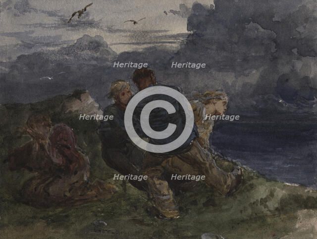 Rescue, c1870s. Creator: Frank Dicksee.