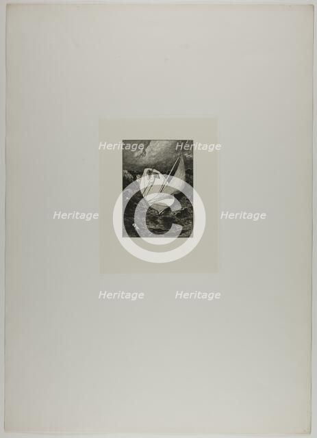 Rescue, plate four from A Glove, 1881. Creator: Max Klinger.