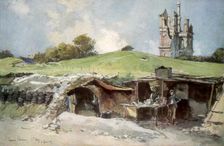Rescue station at Mont St Eloi Artois, France, 6 June 1915 (1926). Artist: Francois Flameng