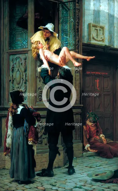 'Rescued from the Plague', 1898. Artist: Francis William Topham