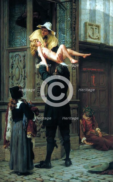 'Rescued from the Plague', 1898. Artist: Francis William Topham