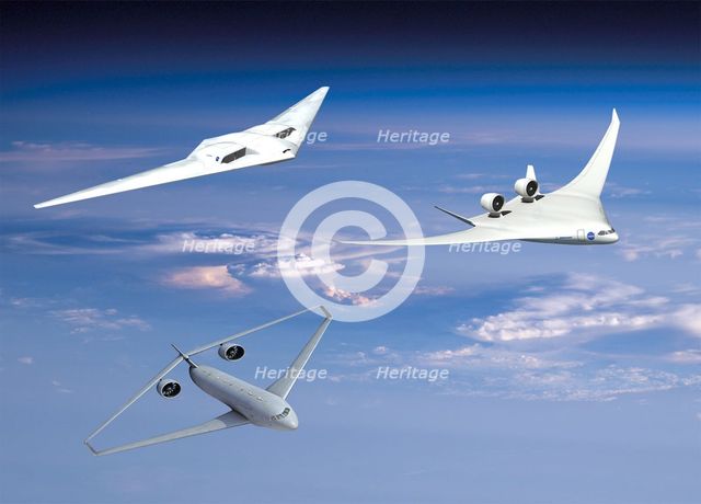 Research into greener aircraft, 2011.  Creator: NASA.