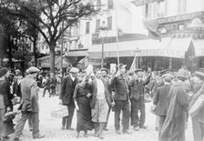 Reservists going to Gare de l'Est, Paris, between c1914 and c1915. Creator: Bain News Service