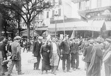 Reservists going to Gare de l'Est, Paris, between c1914 and c1915. Creator: Bain News Service