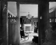 Residence of A. Buhl, Iroquois Avenue, hall and parlor, Detroit, Mich., between 1905 and 1915. Creator: Unknown