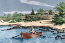 Residence of Alphonse Karr, Saint-Raphael, Var, France, late 19th century. Creator: P. Grenier