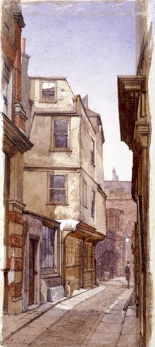 Residence of Anne Boleyn's Father, Great St Helens, London, 1883. Artist: John Crowther