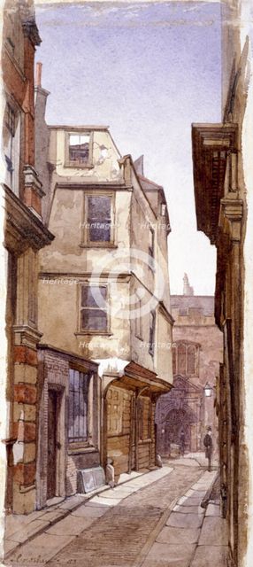 Residence of Anne Boleyn's Father, Great St Helens, London, 1883. Artist: John Crowther