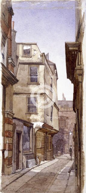 Residence of Anne Boleyn's Father, Great St Helens, London, 1883. Artist: John Crowther