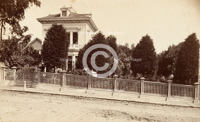 Residence of Charles Bernard. 312 Oak Street, San Francisco, California, ca. 1876. Creator: Carleton Emmons Watkins.
