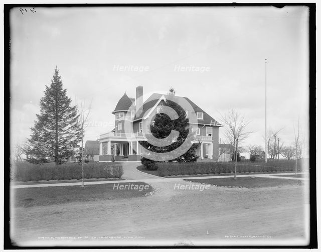Residence of Dr. J.H. Lancashire, Alma, Mich., between 1900 and 1906. Creator: Unknown.