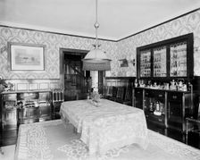 Residence of Dr. J.H. Lancashire, dining room, Alma, Mich., between 1900 and 1910. Creator: Unknown