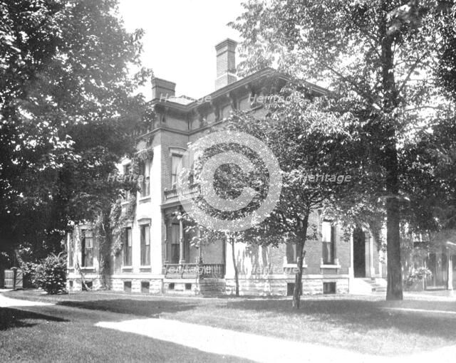Residence of ex President Harrison, Indianapolis, Indiana, USA, c1900.  Creator: Unknown.