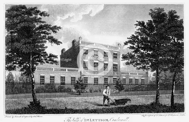 Residence of John Coakley Lettsom, Camberwell, London, 1817. Creator: Unknown.