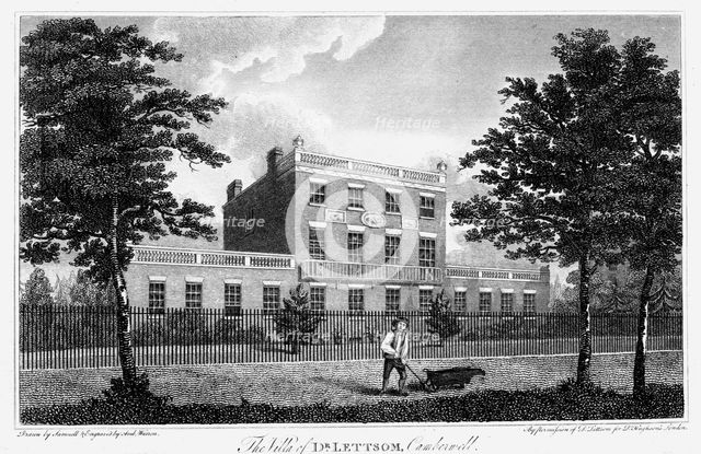 Residence of John Coakley Lettsom, Camberwell, London, 1817. Creator: Unknown.