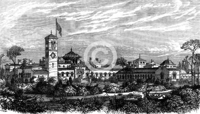 Residence of the British Legation at Teheran, 1873. Creator: Unknown.