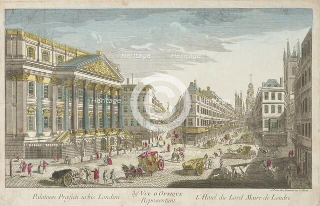 Residence of the Lord Mayor of London, 18th Century. Creator: Unknown.