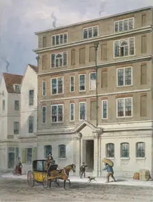 Residence of Titus Oates, Oat Lane, City of London, 1848. Artist: Thomas Hosmer Shepherd
