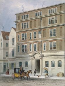 Residence of Titus Oates, Oat Lane, City of London, 1848. Artist: Thomas Hosmer Shepherd