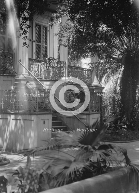 Residence in the Garden District, New Orleans, between 1920 and 1926. Creator: Arnold Genthe.