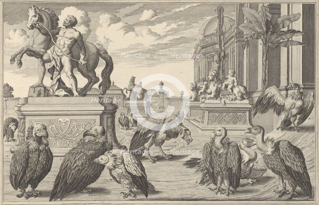 Residences Memorables de l'Incomporable Heros de Nôtre Siècle, ou Edifices et Jardins d..., 1731-40. Creator: Salomon Kleiner.