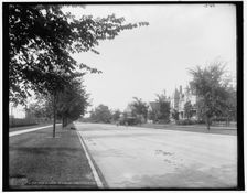 Residences on Eastern Boulevard i.e. East Grand Boulevard, Detroit, Mich., (1902?). Creator: Unknown