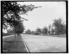 Residences on Eastern Boulevard i.e. East Grand Boulevard, Detroit, Mich., (1902?). Creator: Unknown