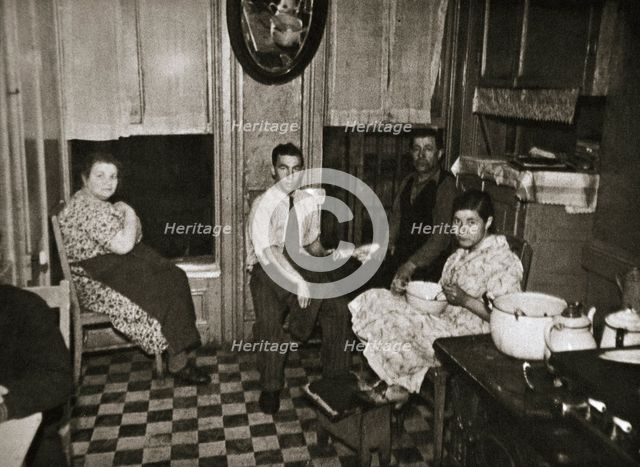 Residents of a tenement, Henry Street, Lower East Side, Manhattan, New York, USA, early 1930s. Creator: Unknown.