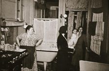 Residents of a tenement, Henry Street, Lower East Side, Manhattan, New York, USA, early 1930s